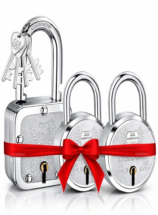 Harrison Padlocks Buy 1 Get 2 Free/ 1 Square Padlock 55mm T-27-0031 with 2 Round Padlock 50mm J-SUPREME-0656/ Padlocks, Locks for Home, Locks for Main Door - Image 1